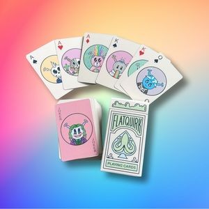 🆕 Limited Edition Quirkies Flatquirk Playing Cards